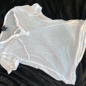Rue21 sheer white t-shirt